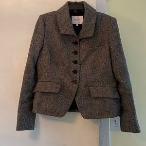 L.K.Bennett Wool Timeless Lace Logo Button Jacket NeverUsed